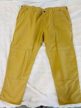 Patagonia Men's All-Season Hemp Canvas Double-Knee Work Pants in Rattan